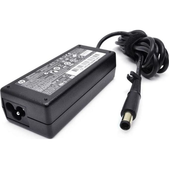HP 65W Big Pin Laptop Adapter Replacement – Black with Fused Power Cable