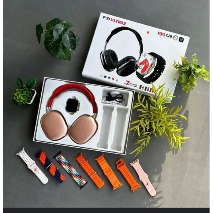 P9 Ultra 2 Newest Model Smart Watch Bundle with P9 Headphones