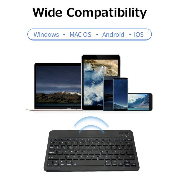 78-Key 10-inch Bluetooth Rechargeable Mini Keyboard and Mouse Set in kumasi