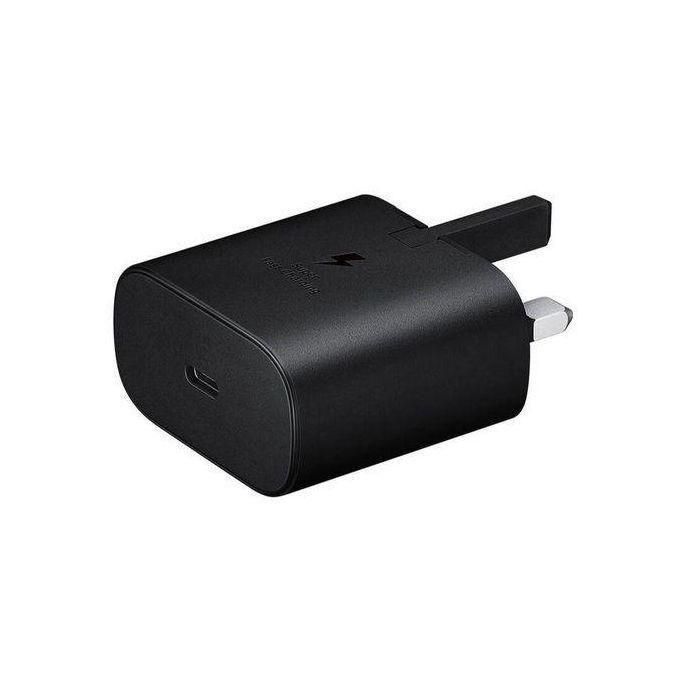Samsung 25W Fast USB-C Charger – Black Type-C Adapter