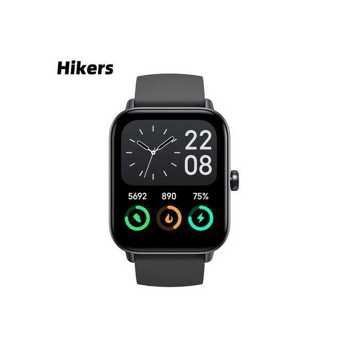 Black 1.8” Waterproof Smart Watch for Hikers – Health Monitor, Bluetooth Calling, Fitness Tracker, Notifications, Weather Updates, and 100 Sport Modes — product view 2