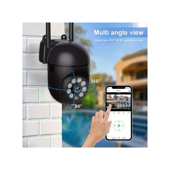 HD Video Camera with WiFi, Motion Detection, and Color Night Vision