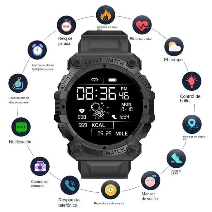 Y56 Bluetooth Smartwatch for Men and Women - Touchscreen Fitness Bracelet Compatible with iOS and Android (Model D20)
