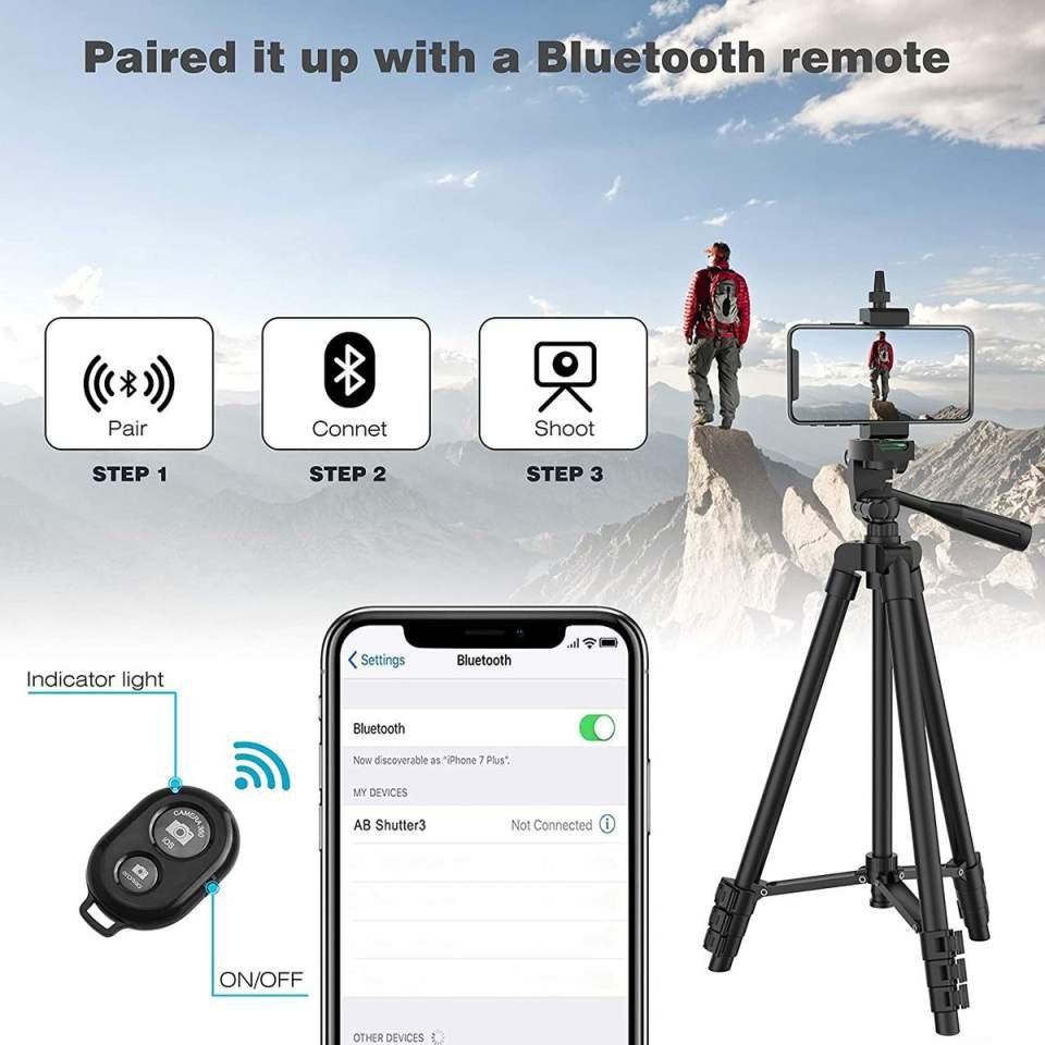 Buy DSLR Flexible Tripod Extendable Travel Lightweight Stand Remote Control For Mobile Cell Phone Mount Camera Gopro Live Youtube in Kumasi — product view 4