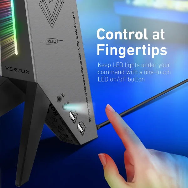 Vertux 4-in-1 Multi-Functional Gaming Headset Stand