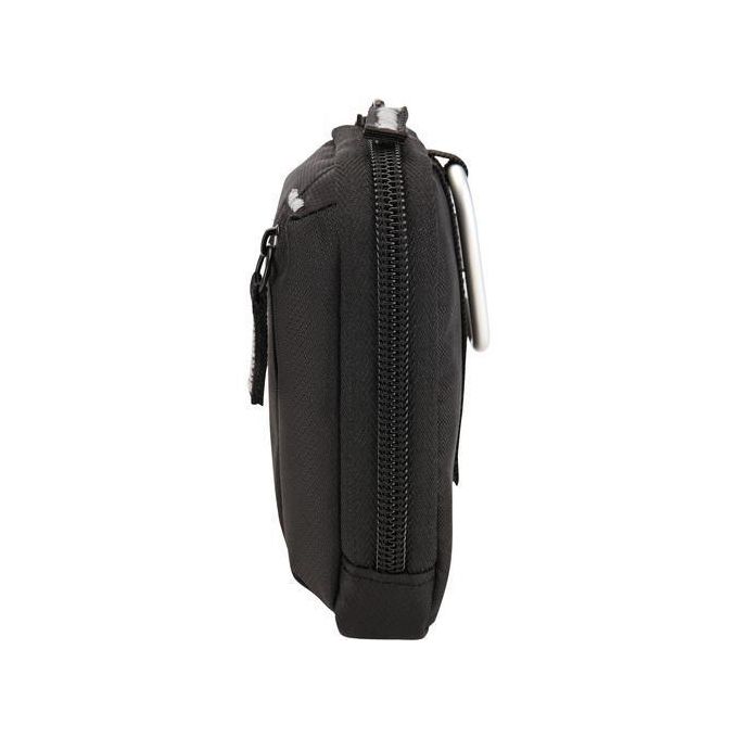 Case Logic TBC402 Core Nylon Camera Bag – Compact Design with Front Pocket and Carabiner, Black — product view 5