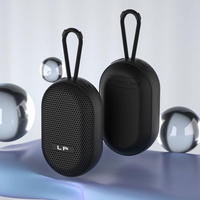 LP Compact Bluetooth Speaker – Wireless and Waterproof – Black