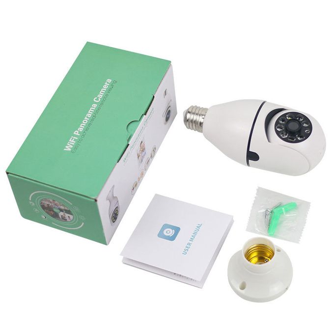 Wireless WiFi Light Bulb Camera for Smart Home Security with IR Night Vision — product view 3