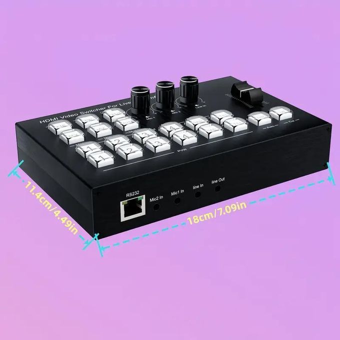 Live Streaming Video Switcher Mixer