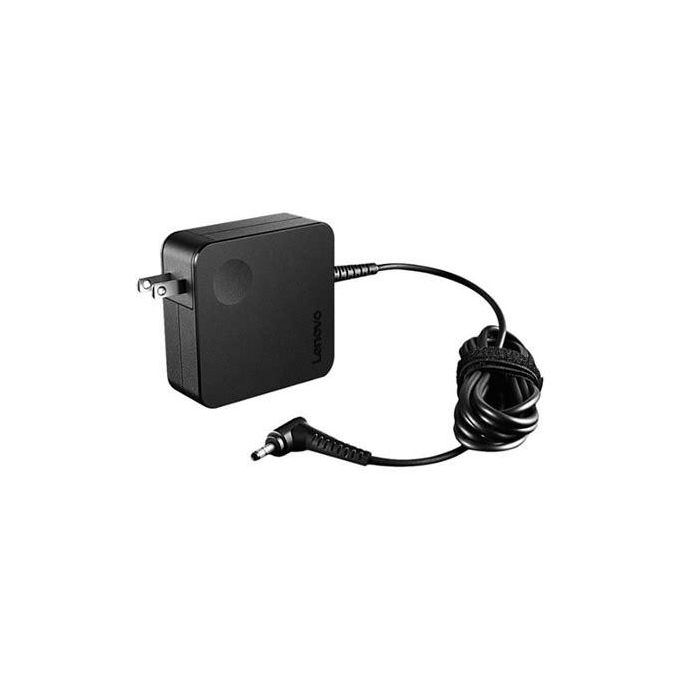 Lenovo 65W AC Wall Adapter - Round Tip Laptop Charger in Black