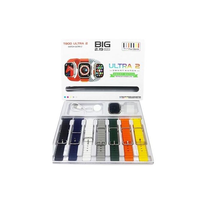 Smart Watch T800 Ultra - Bluetooth Calling, Sports & Fitness Series 8 - Black, Only $1.99