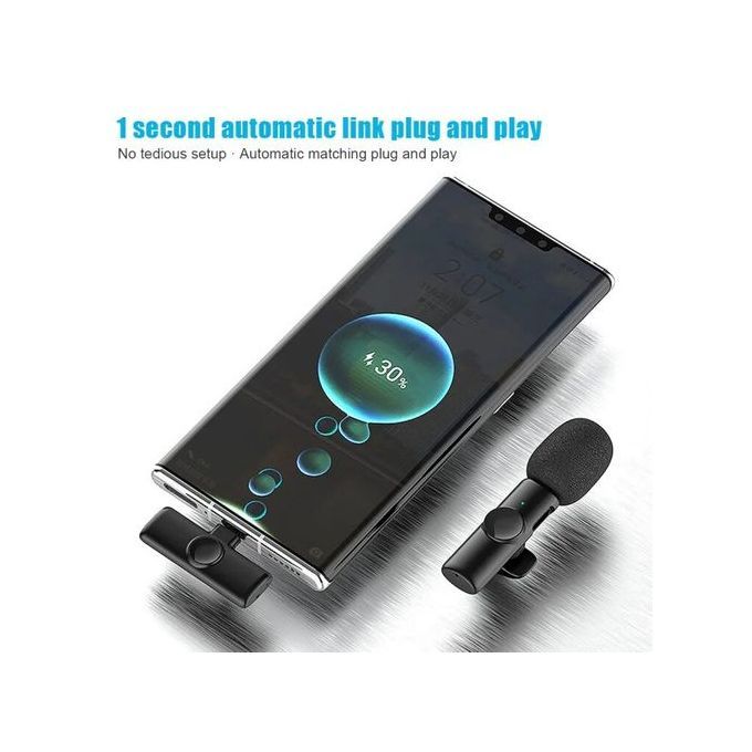 TiLECC Dual Wireless Lavalier Microphone for iPhone and Apple Devices
