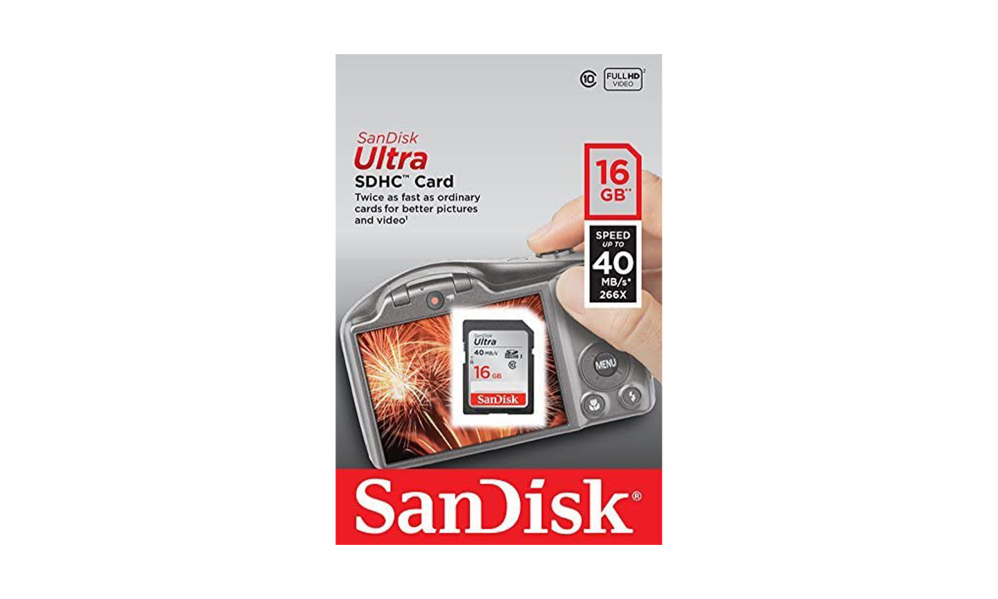 16GB Sandisk SD Card for Cameras