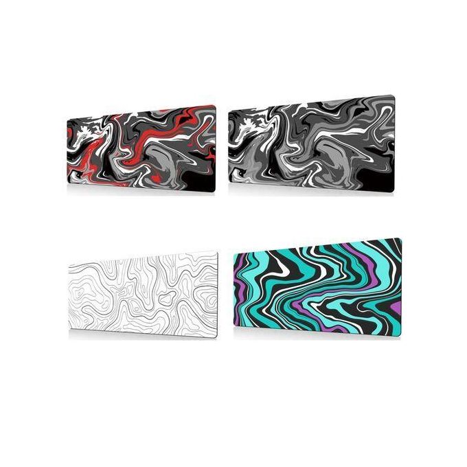 Oversized Abstract Mouse Pad, Dimensions: 400 x 900 x 2 mm