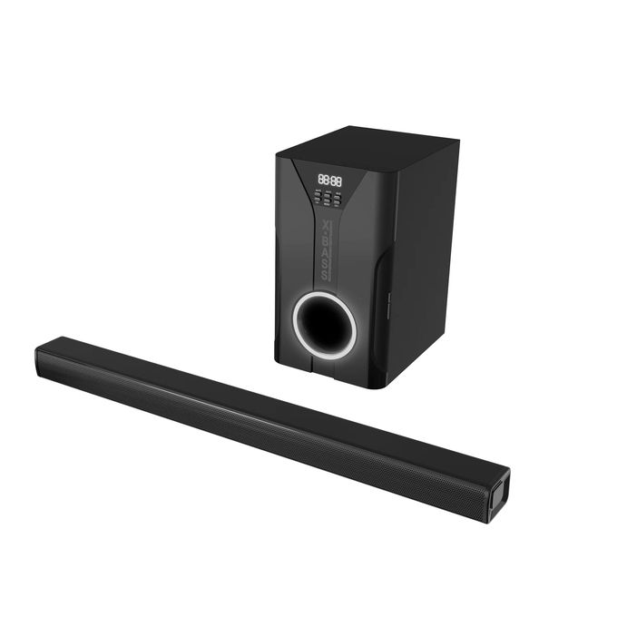 Onyx Power Mixers BT Soundbar Speaker with Subwoofer and Enhanced Bass Boost – Black