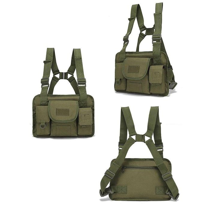 Versatile Green Chest Bag