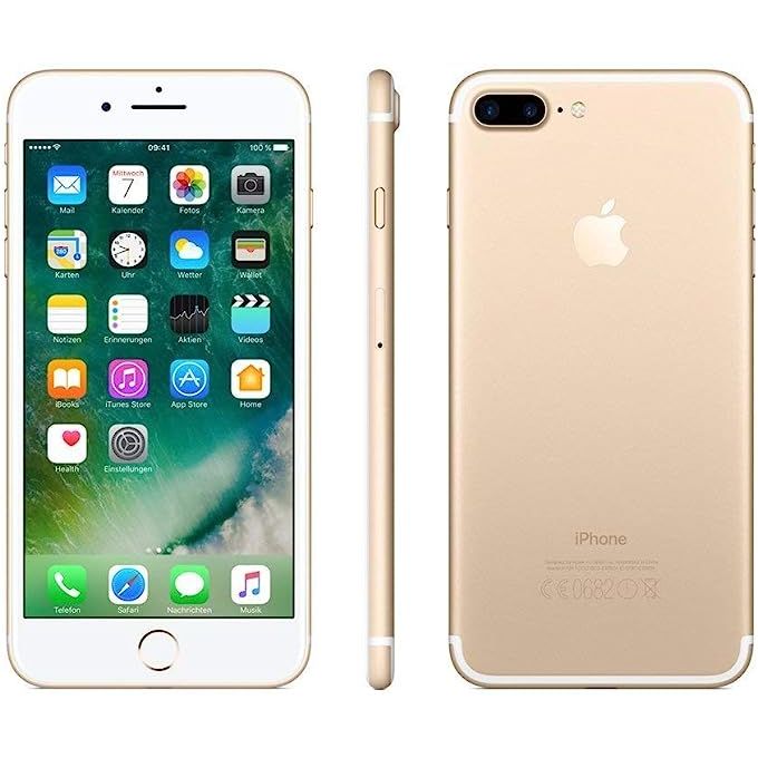 Apple iPhone 7 Plus – 5.5-inch Display – 128GB Storage – 3GB RAM – 12MP Rear Camera/7MP Front Camera – 2900mAh Battery – Gold Color with Complimentary Cover & Glass Protector