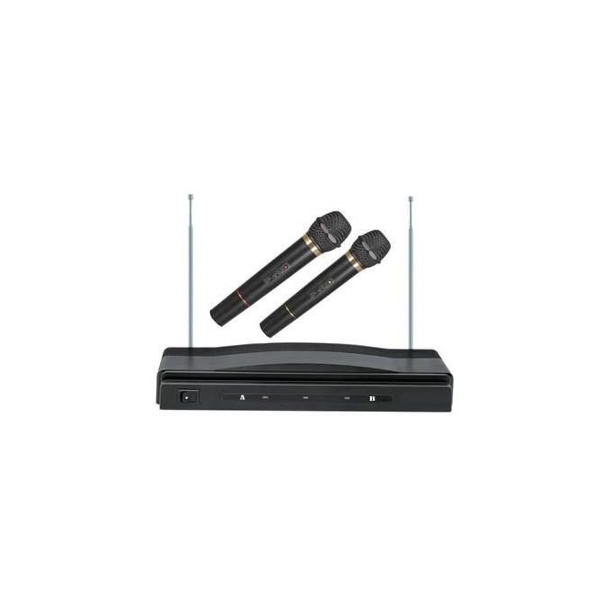 Black FM Wireless Microphone with Receiver