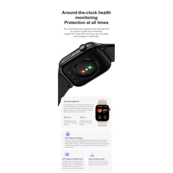 Colmi C8 Max Smartwatch – 1.93 Inches – Gold in Kumasi