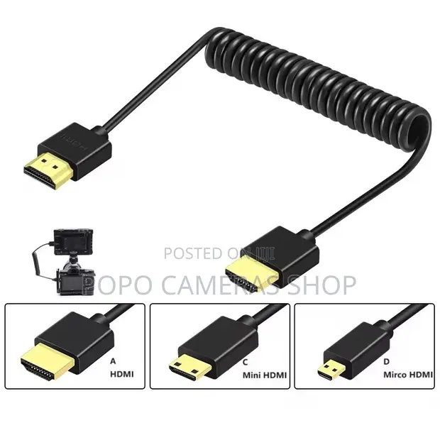 8K HDMI Cable for Connecting Camera to Monitor