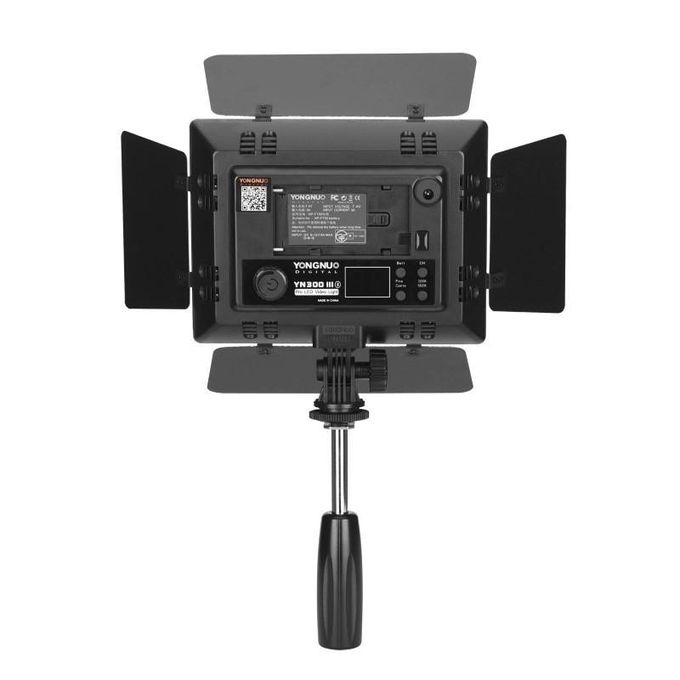 Yongnuo YN300-III 18W Adjustable Color On-Camera LED Light (3200–5500K) – Black