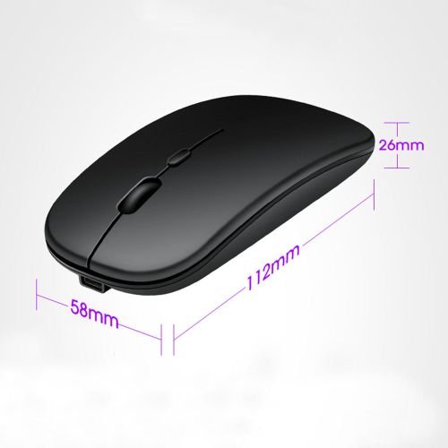 Buy 2.4G Optical Wireless Rechargeable Slim Mouse – Black in Kumasi