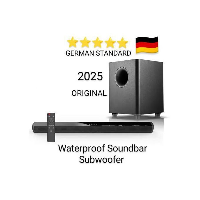 GERMAN - Original Wireless Soundbar with Powerful Subwoofer - Black