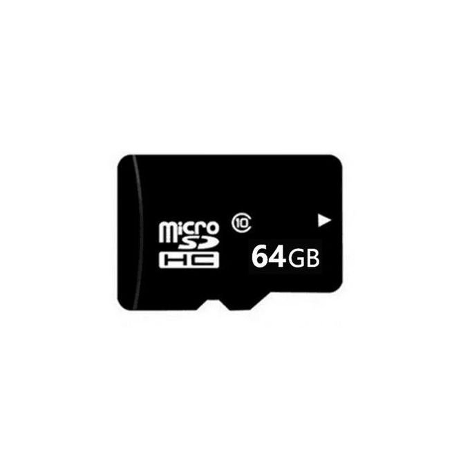 High-Speed 64GB SD Memory Card for Phone and Driving Recorder - Black