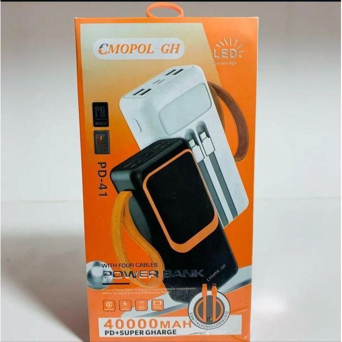 CMopol Portable Power Bank for Apple, Android, and Type-C Devices – WHITE