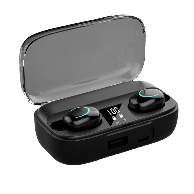 X10 Wireless Bluetooth Headphones Private Model with 5.3 Digital Display – BLACK