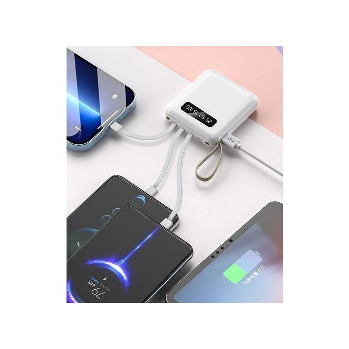 TiLECC TC8510 Mini 4-Wire 20,000 mAh Digital Display LED Light Portable Power Bank — product view 4