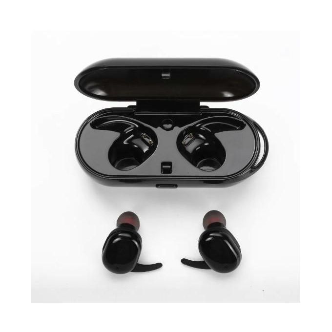 Hanergy Y30 Bluetooth Earbuds – HiFi Sound – Black
