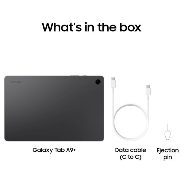 Samsung Galaxy Tab A9+ 5G 11-Inch Tablet, 128GB – Graphite — product view 4