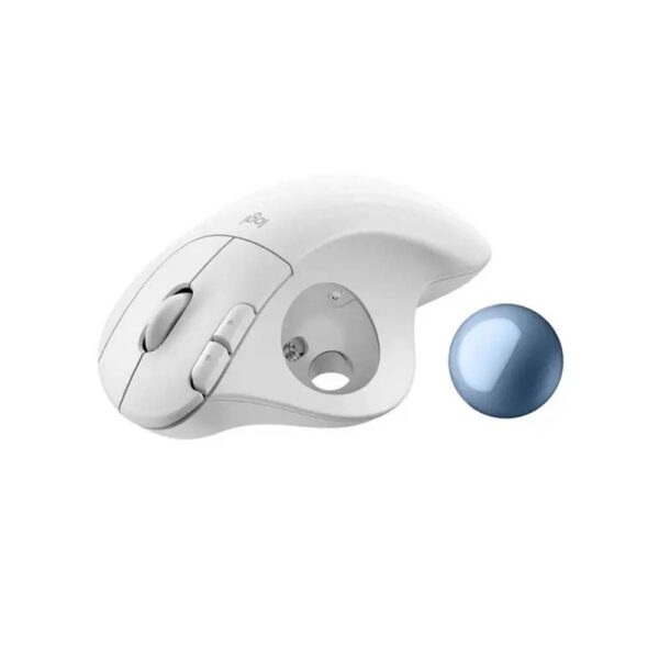 Logitech M575 Ergonomic Bluetooth Trackball Mouse – Off White