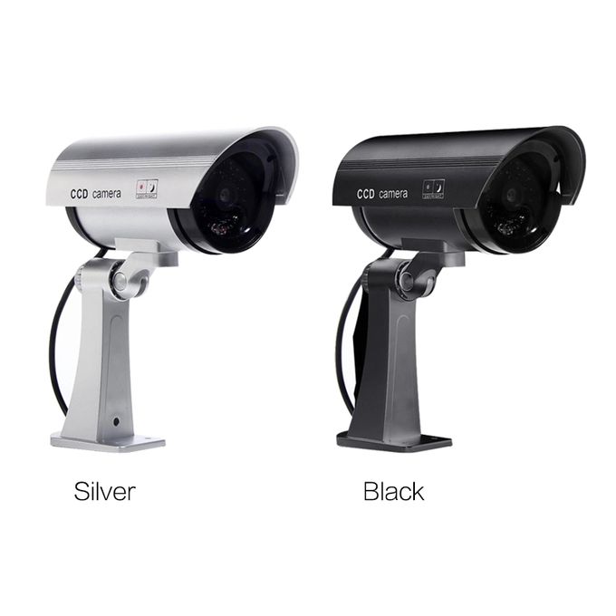 Waterproof Dummy Fake CCTV Camera – Buy One, Get One Free – Grey