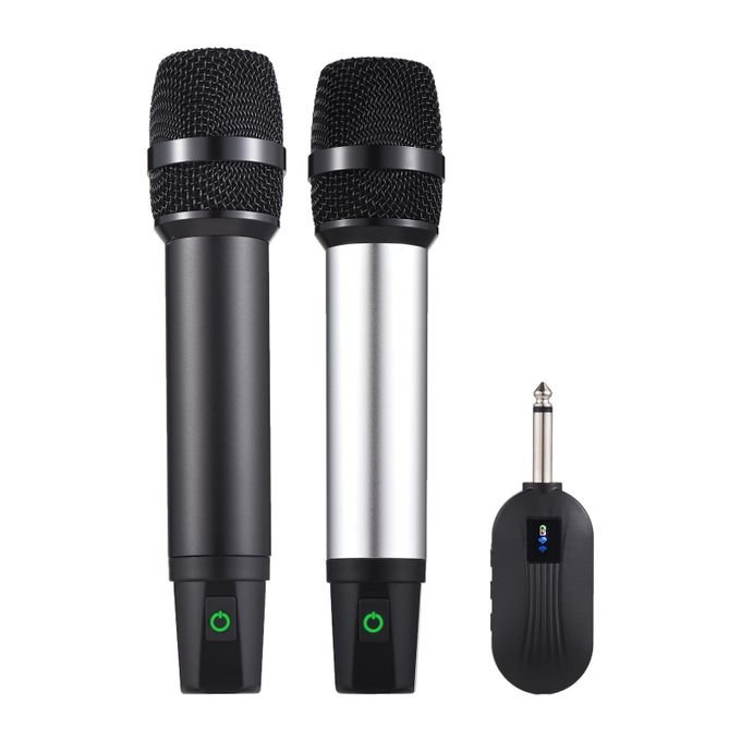 Professional UHF Wireless Microphone System with Rechargeable Handheld Cordless Mic & Receiver