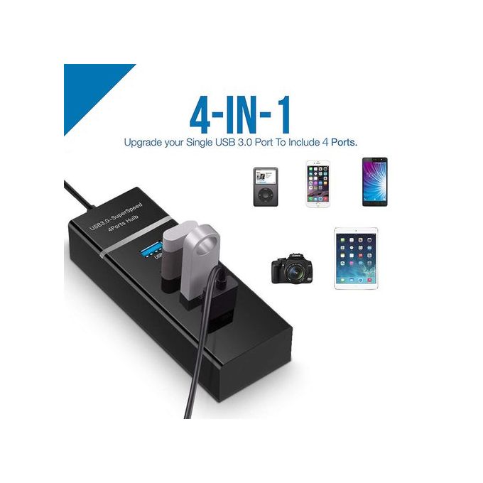 Universal High-Speed USB 3.0 Four-Port Hub