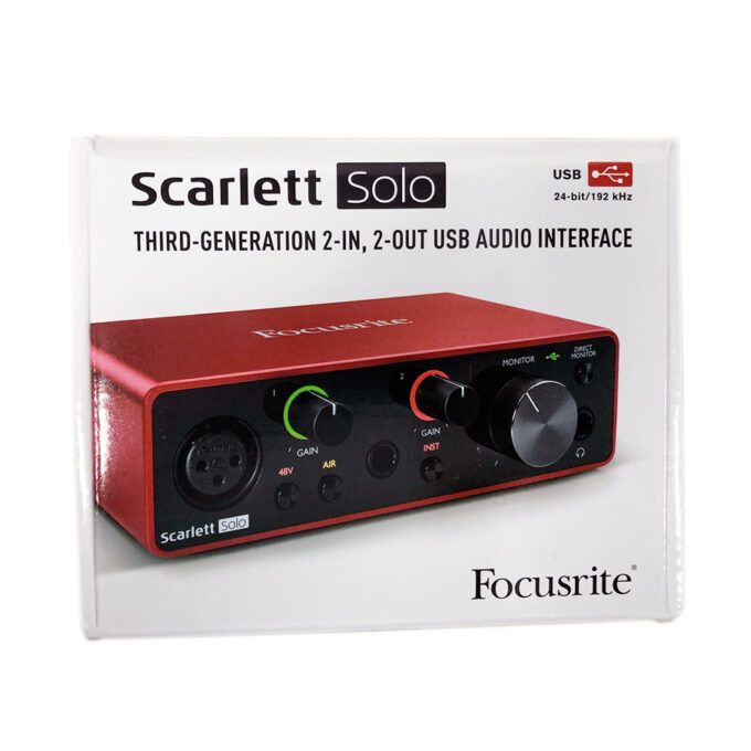 Focusrite Scarlett Solo Audio Interface – Red/Black