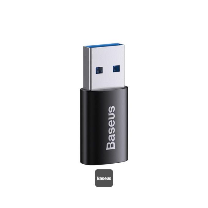 Baseus Ingenuity Series Mini OTG Adapter - USB 3.1 to Type-C - Black