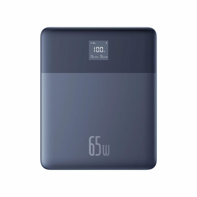 Baseus Blade2 12000mAh Fast-Charging Power Bank with Digital Display, Intelligent Edition, 65W - Mariana Blue