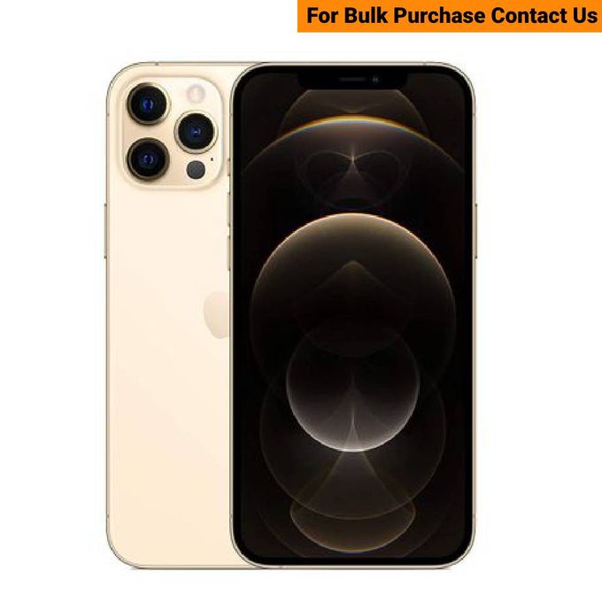 Apple iPhone 12 Pro Max - 6.7" Display - 256GB Storage - 6GB RAM - 12MP Rear and Front Cameras - 3687mAh Battery - Gold Color + 1-Year Warranty