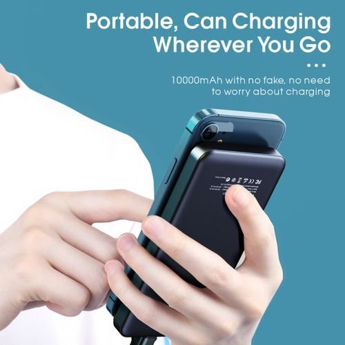 Buy Slim LCD Fast Charge Power Bank – 10000mAh – Black