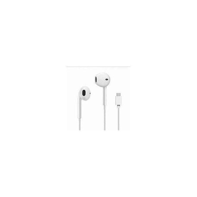 White Type-C Earbuds for iPhones