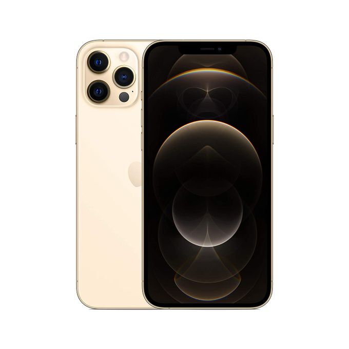 Apple iPhone 12 Pro Max – 6.7″ Display – 256GB Storage – 6GB RAM – 12MP Rear and Front Cameras – 3687mAh Battery – Gold Color + 1-Year Warranty