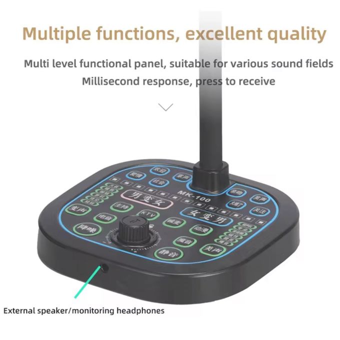 MK100 Black Portable Voice Changer