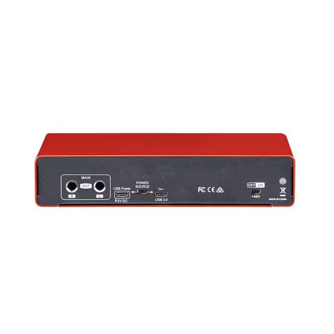 Red 2-In 2-Out Audio Interface Sound Card