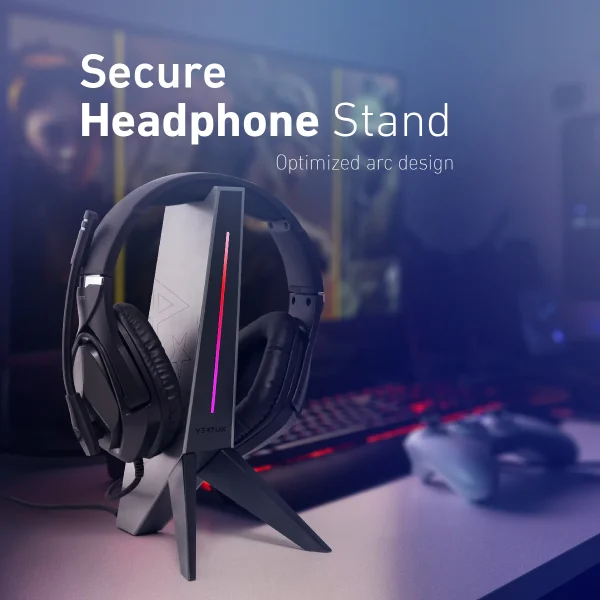 Vertux 4-in-1 Multi-Functional Gaming Headset Stand