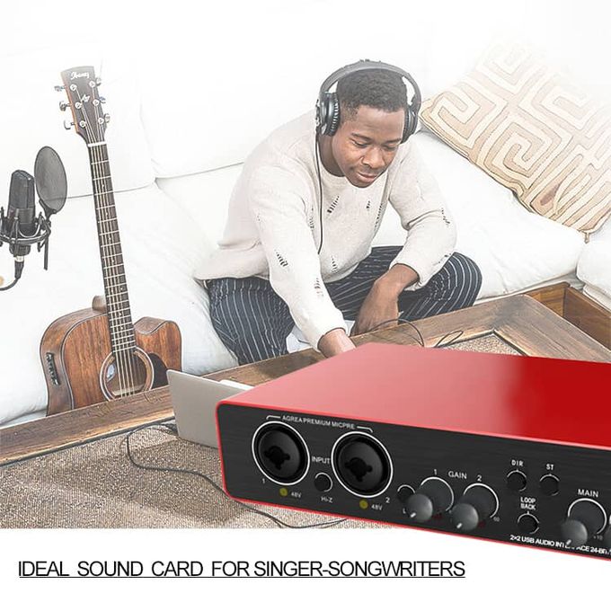 Red Professional 2-in-2-out Studio Audio Interface