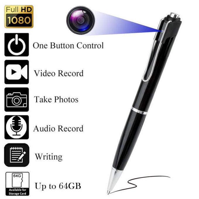 Black Spy Camera Pen
