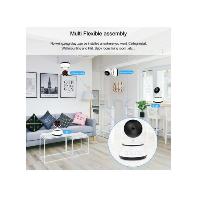 V380 HD 1080p WiFi IP Camera with App Control – White — product view 5